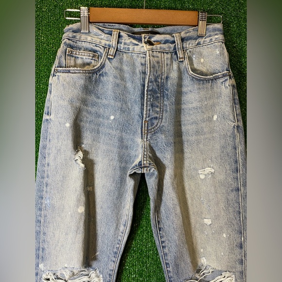 NWT Women’s Amiri Straight, Bleached Out Indigo - Picture 3 of 9